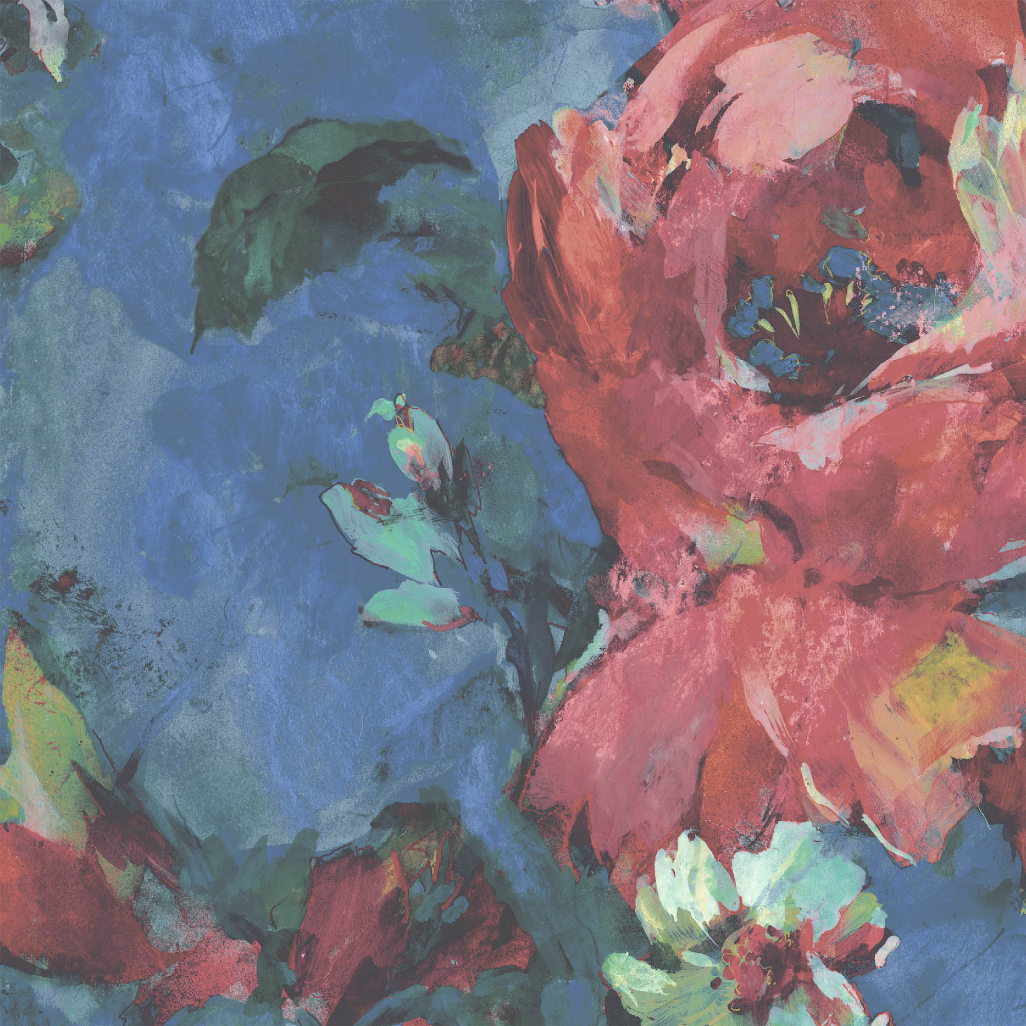 Red Wall Murals Woodchip & Magnolia