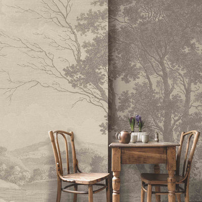Zephyr - Just Trees Vintage Sepia Ready Made Mural
