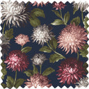 October Bloom Navy Velvet Fabric