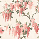 Wisteria in Coral Floral Wallpaper By Woodchip & Magnolia