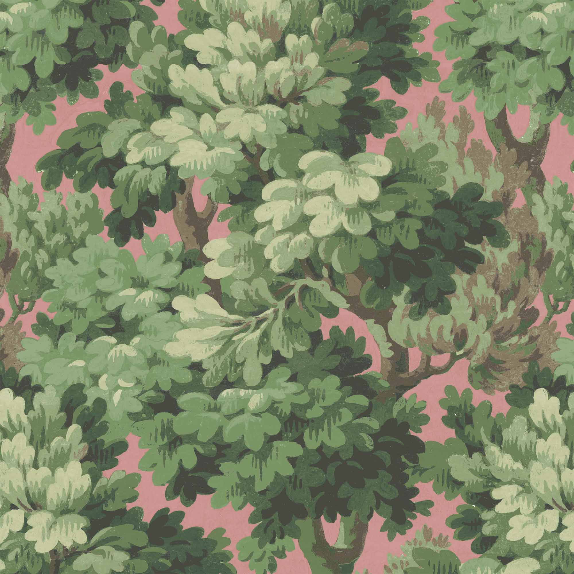 Broadhead Forest Lichen Green Wallpaper by Woodchip & Magnolia