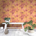 Tropic Sunset Orange Wallpaper