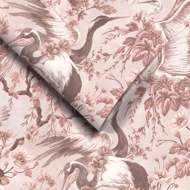 Maurice Blush Pink Wallpaper