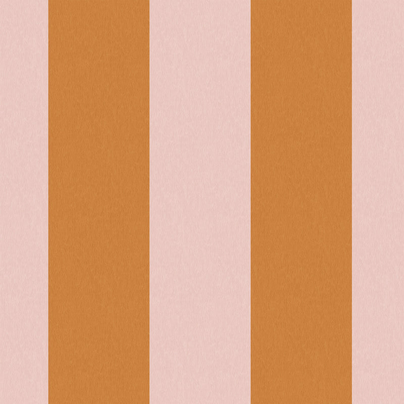 Awning Stripe Pink Cloud/Gorse Wallpaper