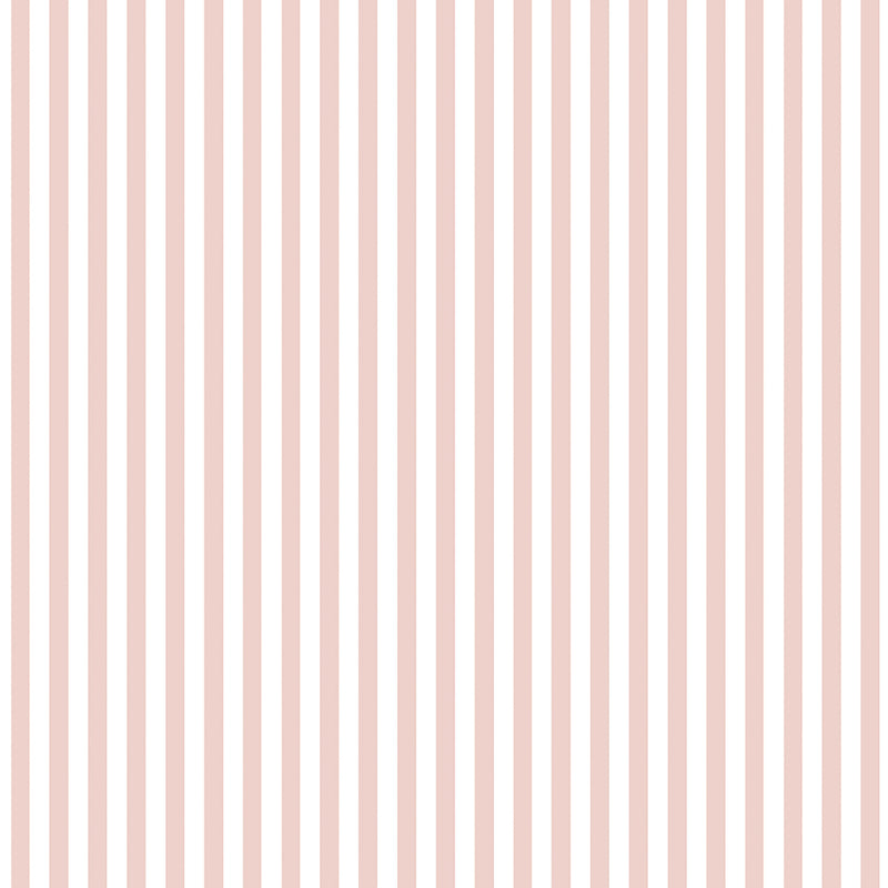 Matchstick Stripe Blush Pink Wallpaper