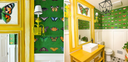 Real Rooms: Butterflies in Courtney's Bathroom