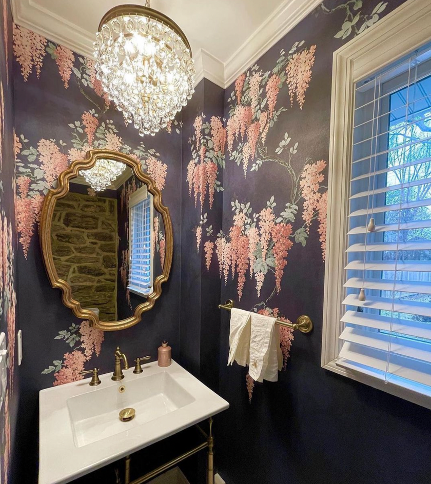 Transforming a Small Space: Jewel Box Powder Room – Woodchip & Magnolia