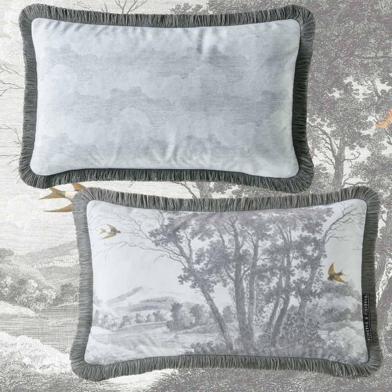 Zephyr Grey Bolster Cushion