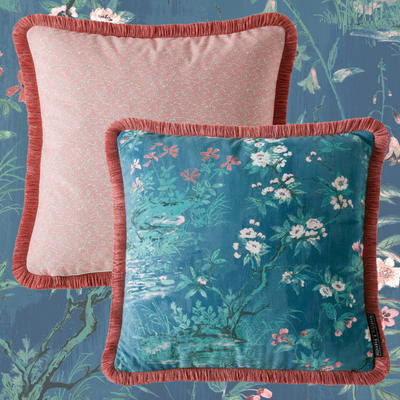 Rivington Marine Blue Cushion