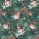 Ditsy Ava Marika Emerald Green Linen Fabric