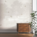 Land of Milk & Honey Butterflies Ecru Mural