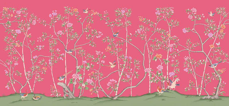 The Garden of Dreams - Fuchsia Mural