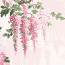 Wisteria Botanical Pretty Pink Border