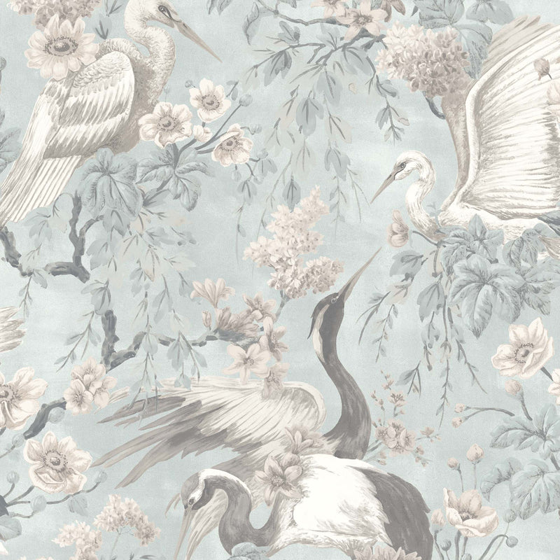 Maurice Duck Egg Blue Wallpaper