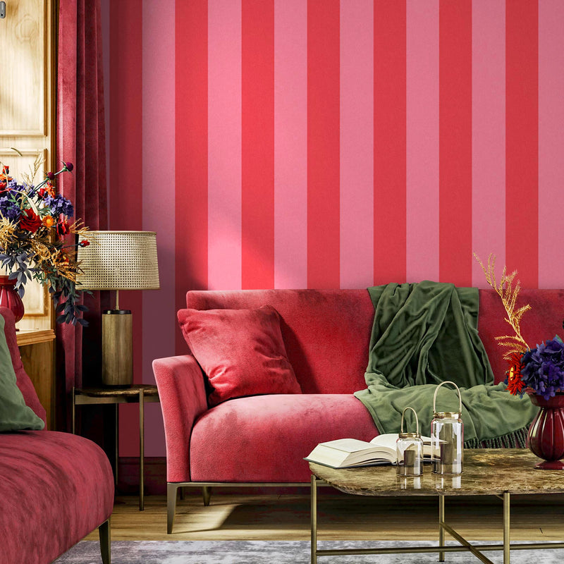 Awning Stripe Candy Cane Wallpaper