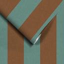 Awning Stripe Jade Wallpaper
