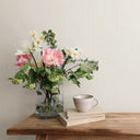 Matchstick Stripe Magnolia Wallpaper