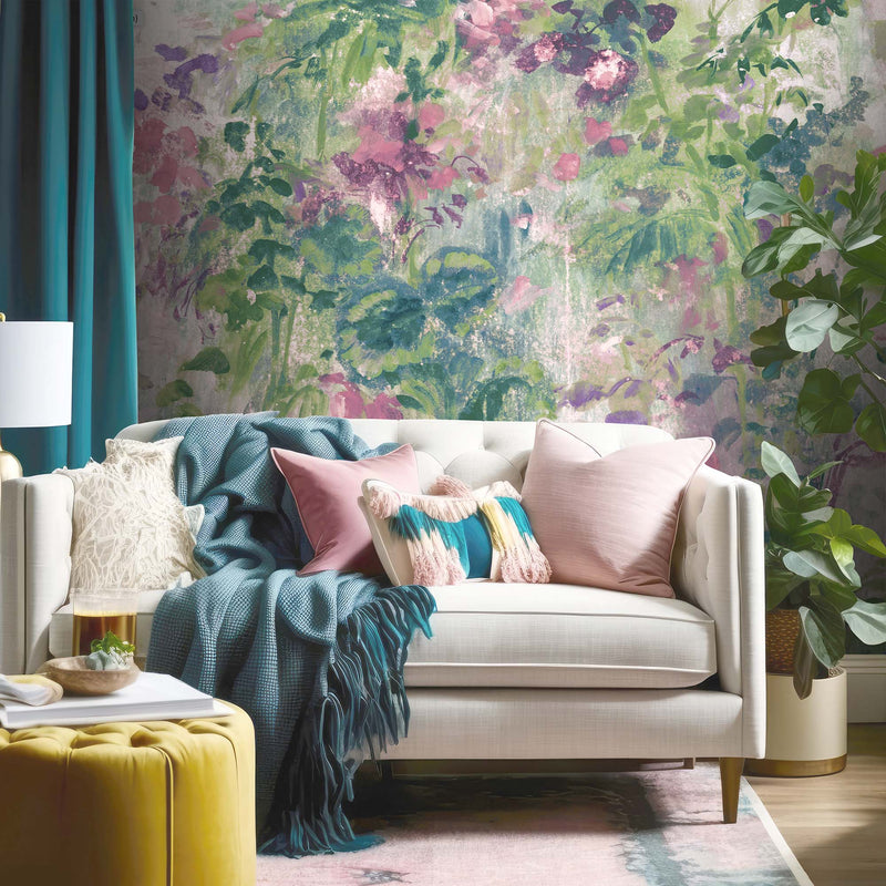 Aquarelle Blossom Pink Mural