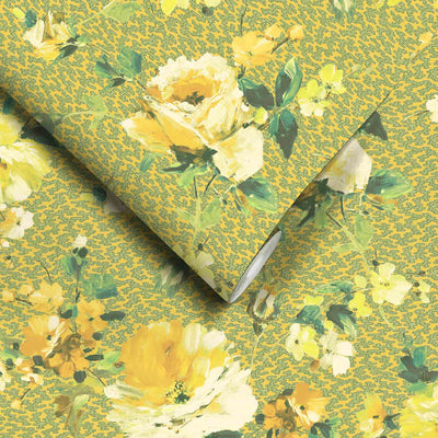 Lancashire Rose Lime Wallpaper