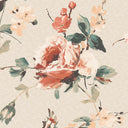 Lancashire Rose Rust Wallpaper