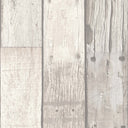 Driftwood Plank Cottage White Wallpaper