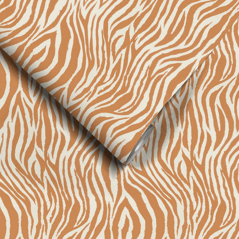 Debra Zebra Ginger Wallpaper