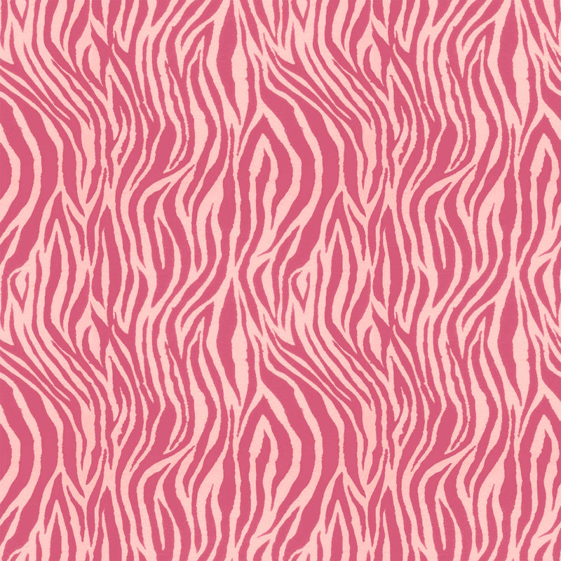 Debra Zebra Pink on Pink Wallpaper