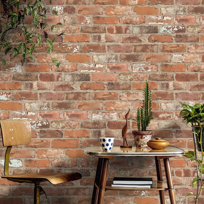 Castlefield Brick Clay Wallpaper