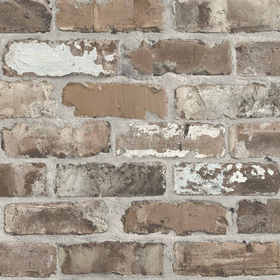 Castlefield Brick Charcoal Wallpaper