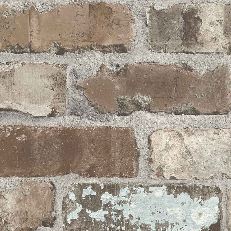 Castlefield Brick Charcoal Wallpaper
