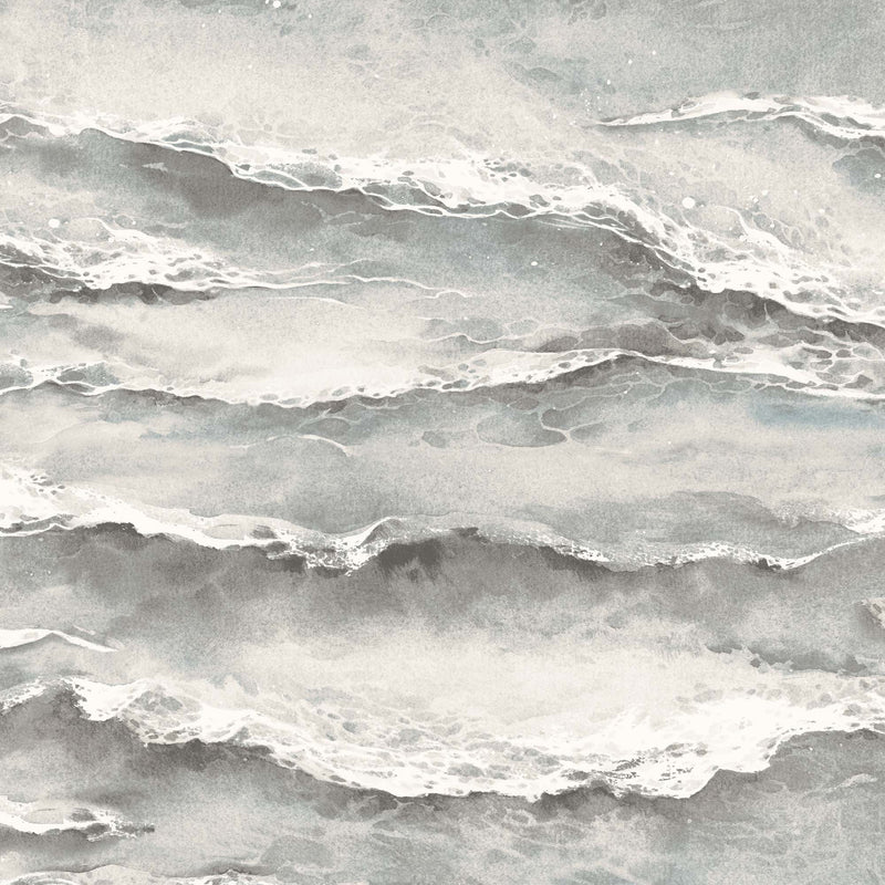 Ebb & Flow Sea Wave Storm Wallpaper