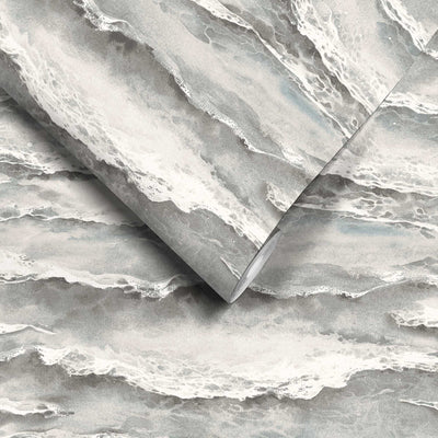 Ebb & Flow Sea Wave Storm Wallpaper