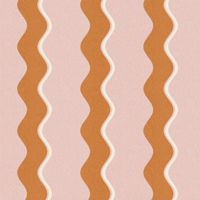 Cari Wave Gorse/Pink Cloud Wallpaper
