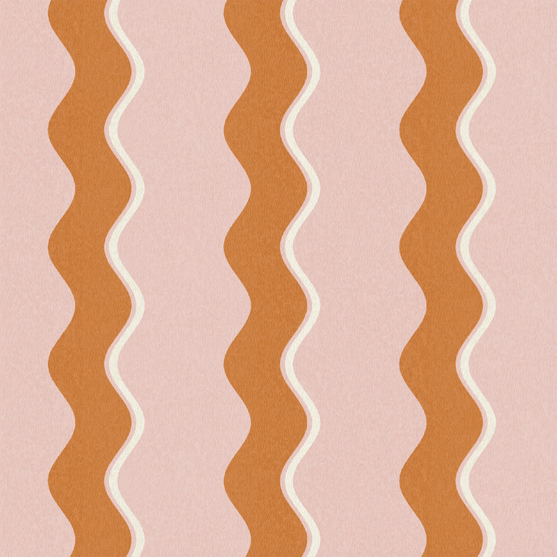 Cari Wave Gorse/Pink Cloud Wallpaper