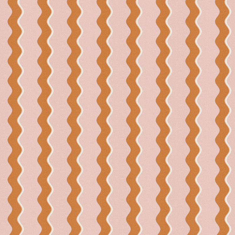 Cari Wave Gorse/Pink Cloud Wallpaper