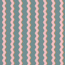 Cari Wave Marine Blue Linen Fabric