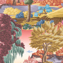 Enchanted Gardens Mulberry Velvet Fabric