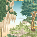 Enchanted Gardens Evergreen Linen Fabric