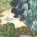 Enchanted Gardens Azure Velvet Fabric