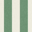Jockey Stripe Green/Magnolia Linen Fabric