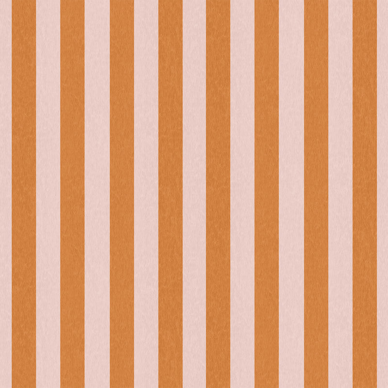 Jockey Stripe Pink/Gorse Wallpaper