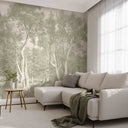 Kielder Olive Pink Cloud Mural