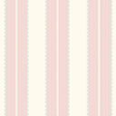 Pin Up Stripe Pastel Pink Wallpaper