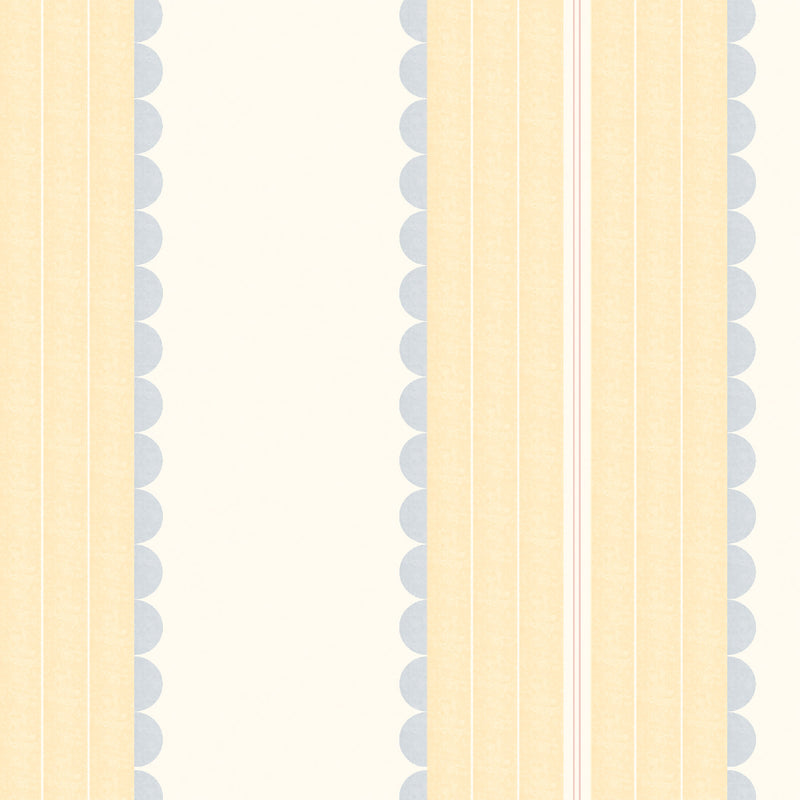 Pin Up Stripe Soft Yellow Wallpaper