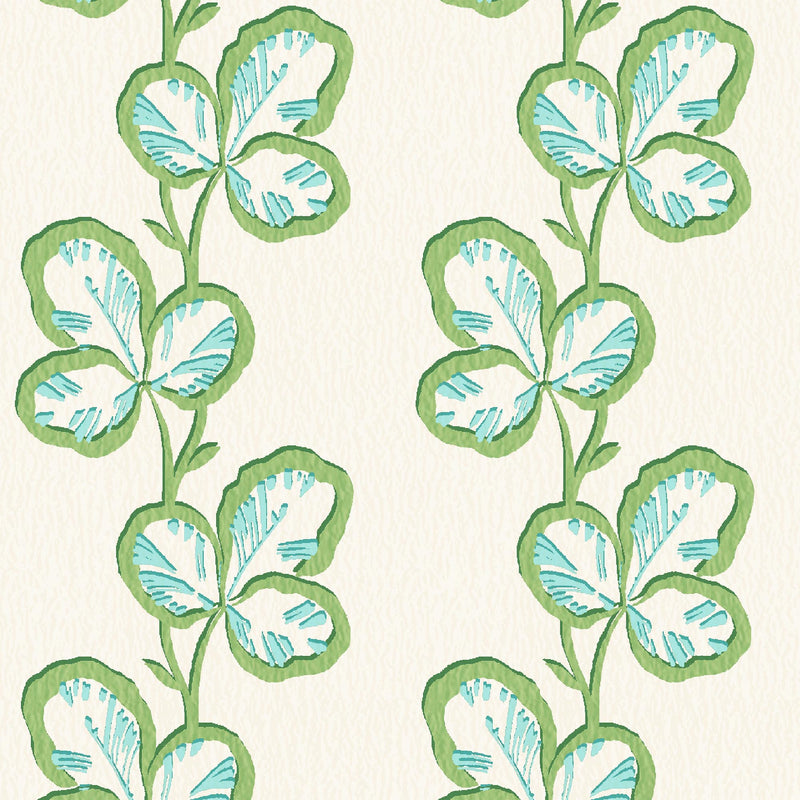 Paddy Olive Aqua Wallpaper