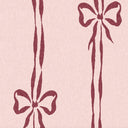 Bow Peep Cherry Pink Linen Fabric