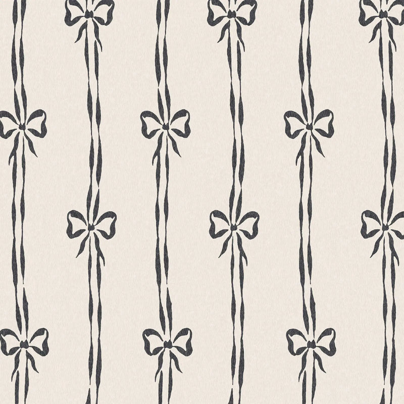 Bow Peep Charcoal Wallpaper