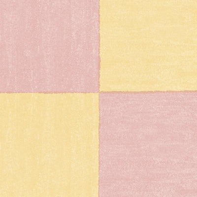 Battenberg Sugar Pink Yellow Wallpaper