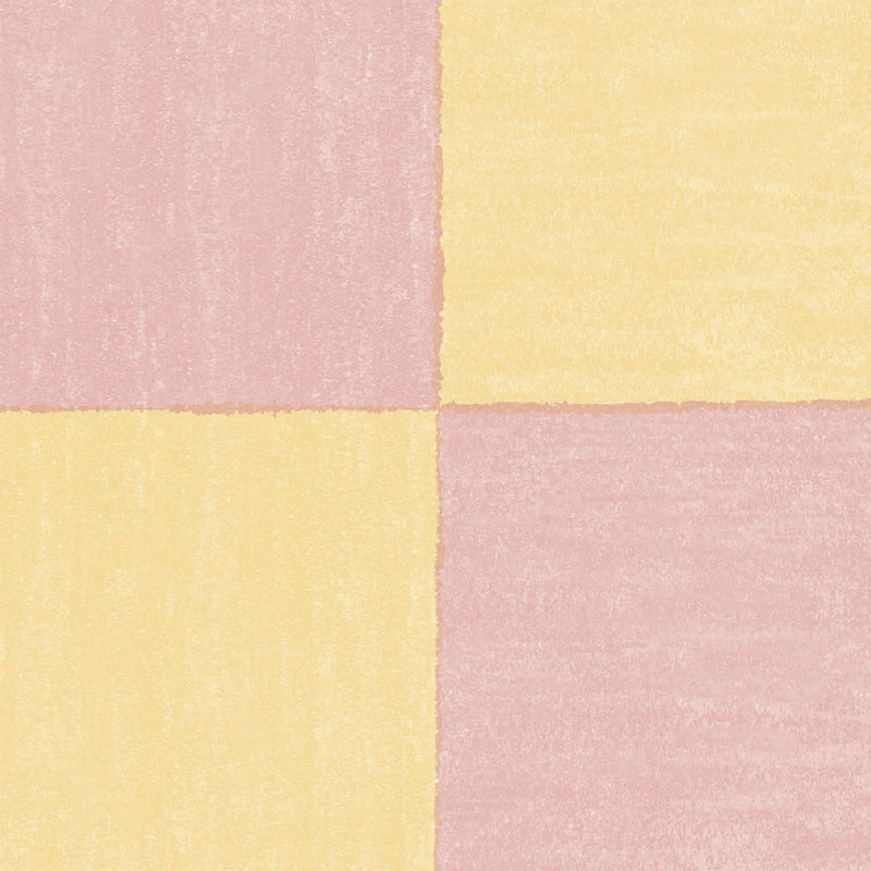 Battenberg Sugar Pink Yellow Wallpaper
