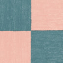 Battenberg Coral Teal Linen Fabric